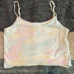 Tie die Hollister cropped tank top